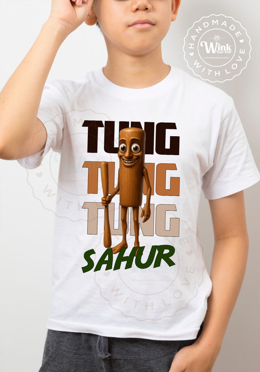Brainrot Tung Sahur TSHIRT BIMBO/BIMBA -  Meme Italian Brainrot