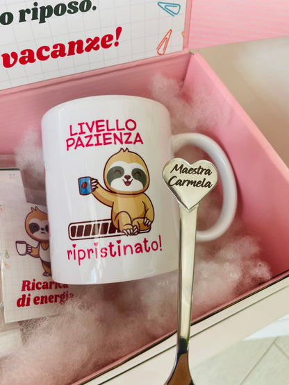 Box con tazza e cucchiaino