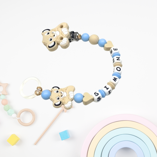 CATENELLA PORTA CIUCCIO LEONE PERSONALIZZATO CON NOME
