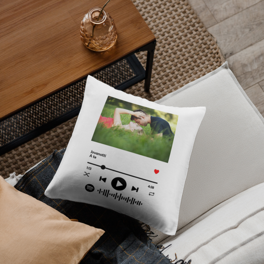 CUSCINO PERSONALIZZATO CON FOTO E CANZONE