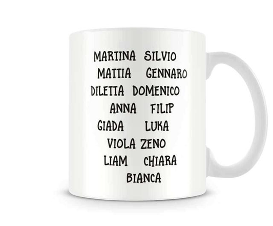 TAZZA CERAMICA PERSONALIZZATA CON IMMAGINE E DEDICA