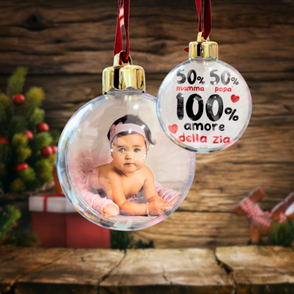Sfera di Natale personalizzata