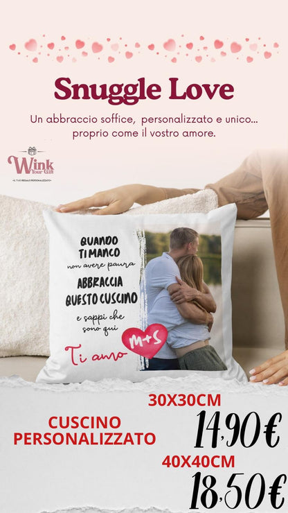 Cuscino quadrato amore misure