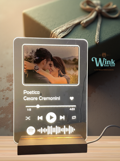 Lampada plexiglas Spotify