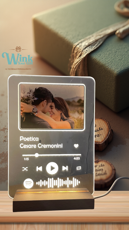 Lampada plexiglas Spotify