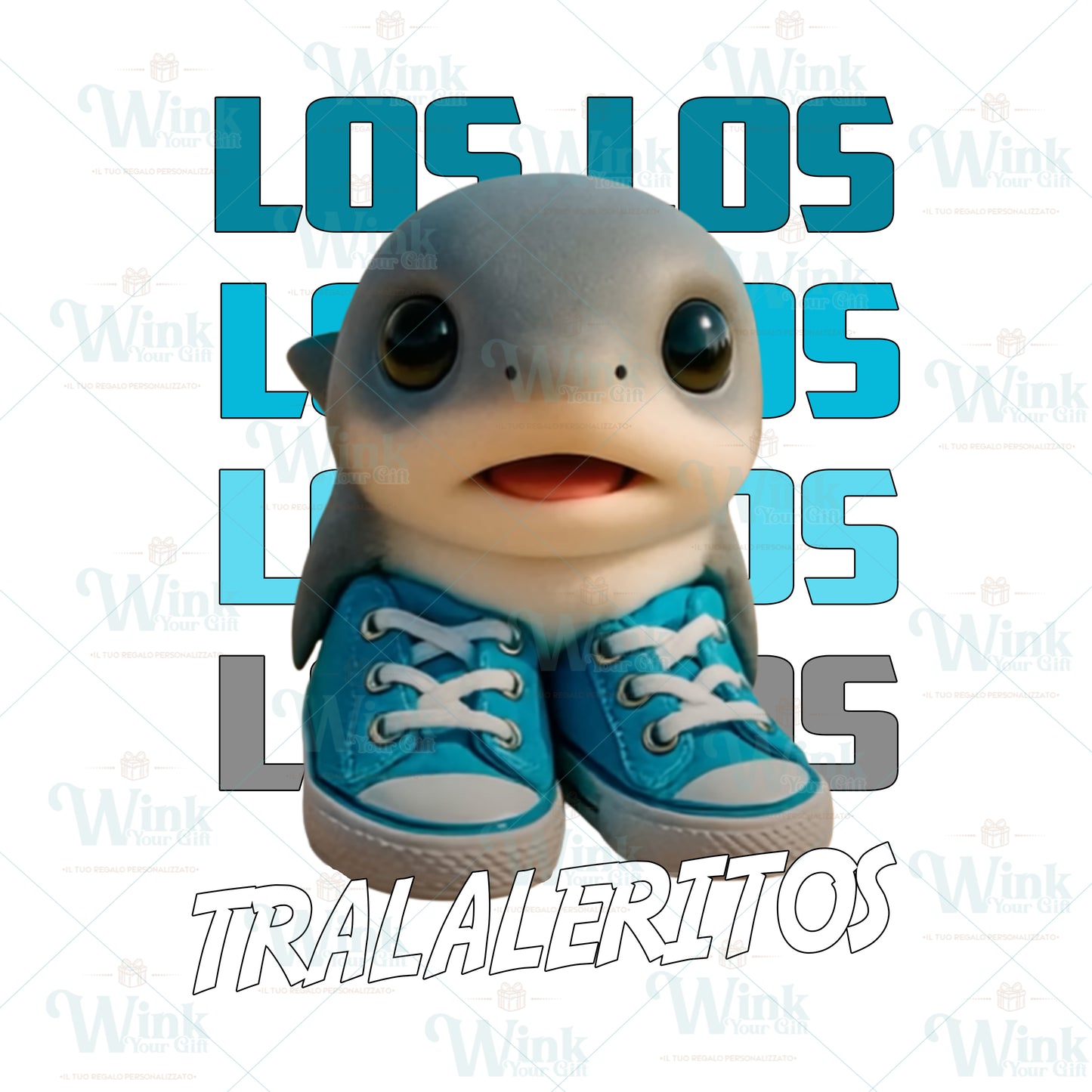 LOS_TRALALERITOS KIT SCUOLA PORTAMERENDA BAVETTA TOVAGLIETTA BRAINROT