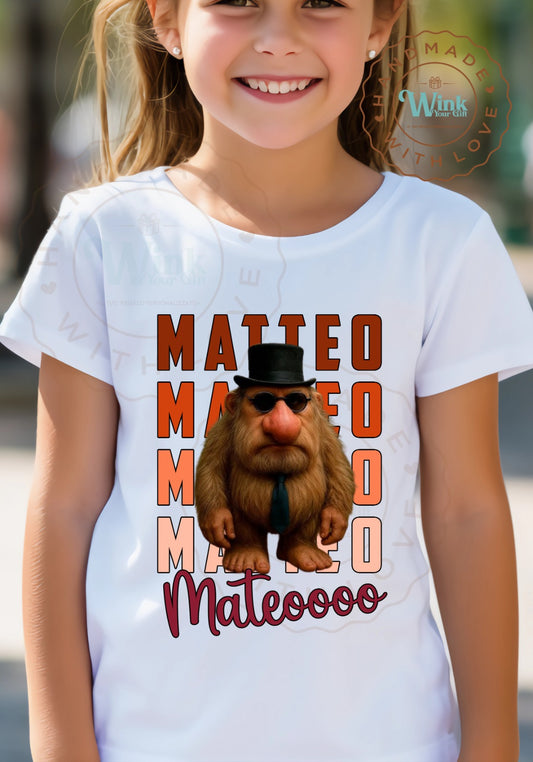 MATEO - T-SHIRT BIMBO/BIMBA -  Meme Italian Brainrot