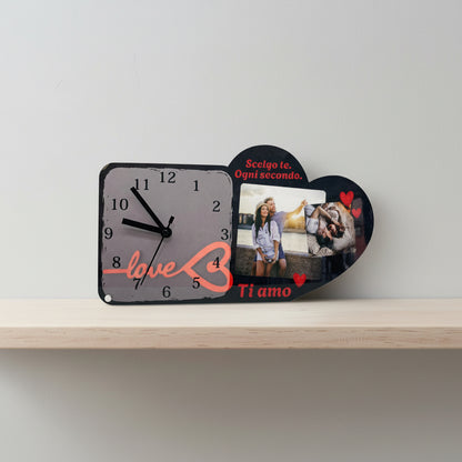 Orologio da tavolo Amore personalizzato TIPO B