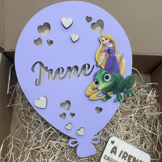 PALLONCINO PERSONALIZZATO CON NOME DEDIC E PERSONAGGIO VOLA