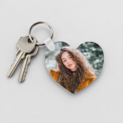 PORTACHIAVI CUORE PERSONALIZATO CON FOTO