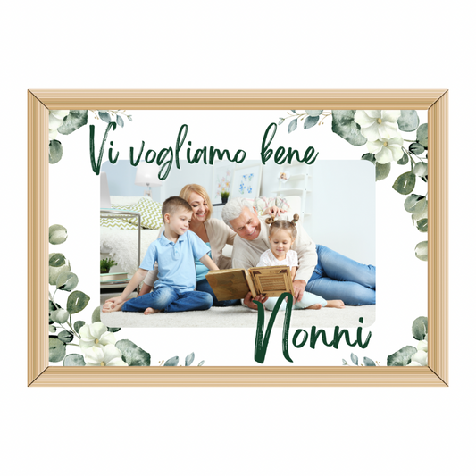 QUADRO PERSONALIZZATO CON DEDICA PER I NONNI