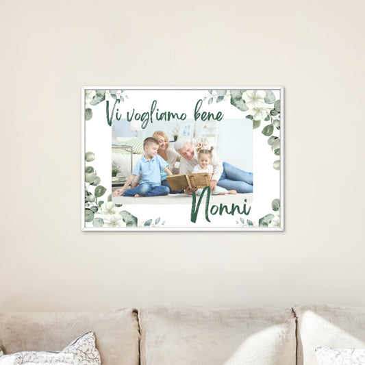 QUADRO PERSONALIZZATO CON DEDICA PER I NONNI