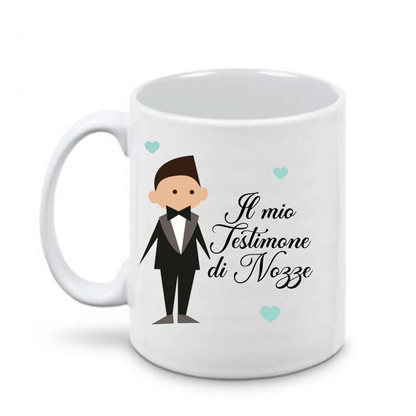 TAZZA CERAMICA PERSONALIZZATA CON IMMAGINE E DEDICA