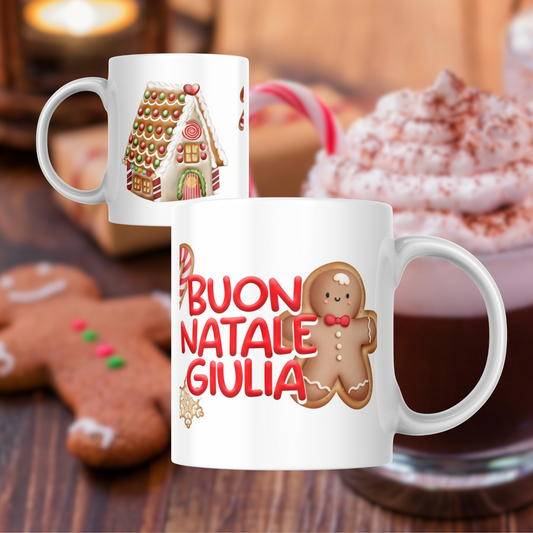 TAZZA NATALIZIA PERSONALIZZATA CON DEDICA