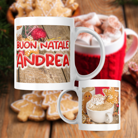 TAZZA NATALIZIA PERSONALIZZATA CON DEDICA