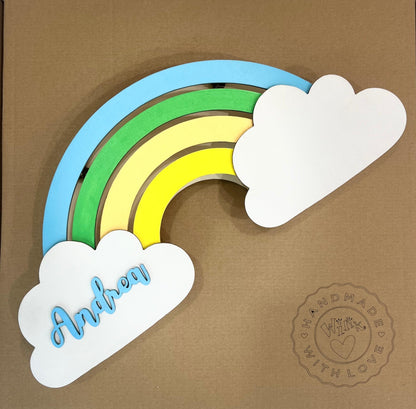 ARCOBALENO PICCOLO Lampada in legno