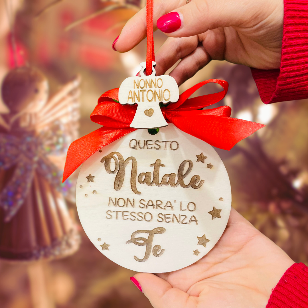 Angel - Pallina di Natale con pendente