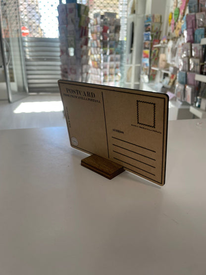 cartolina legno orizzontale legno nonni retro