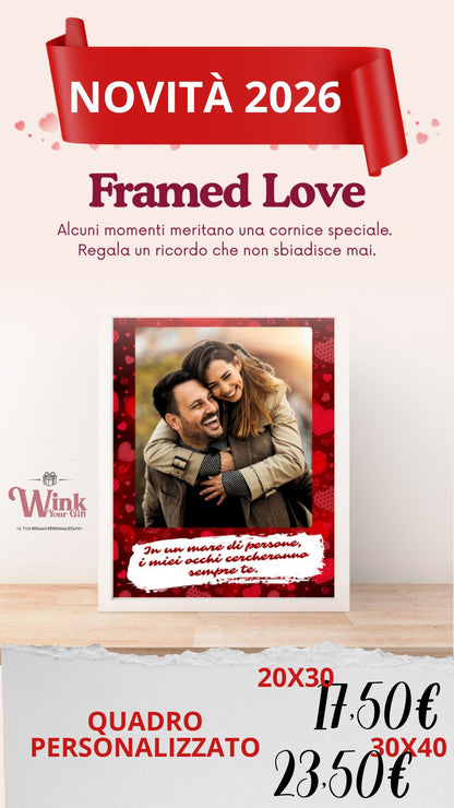 cornice portafoto amore 