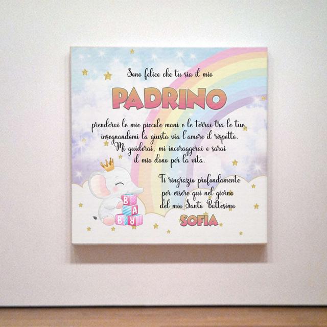 Quadro in tela Canvas Madrina/padrino Bimba