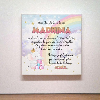 Quadro in tela Canvas Madrina/padrino Bimba