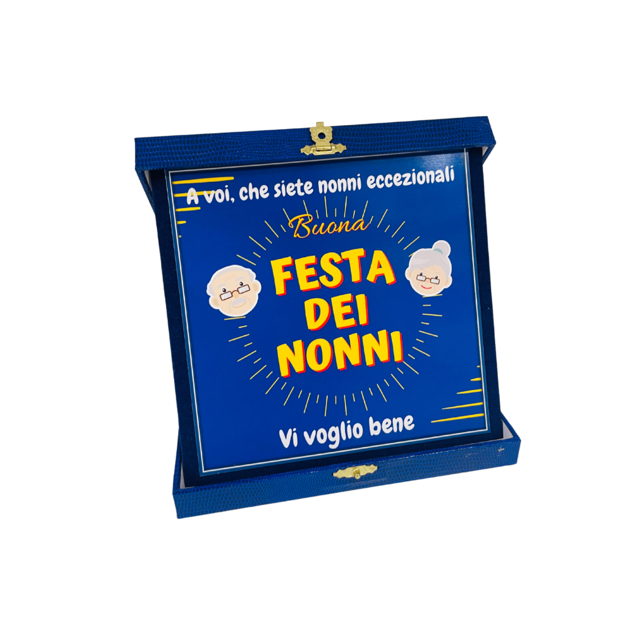 Cofanetto con targa
