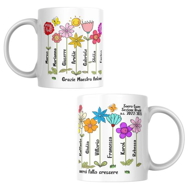 Tazza personalizzata fiori