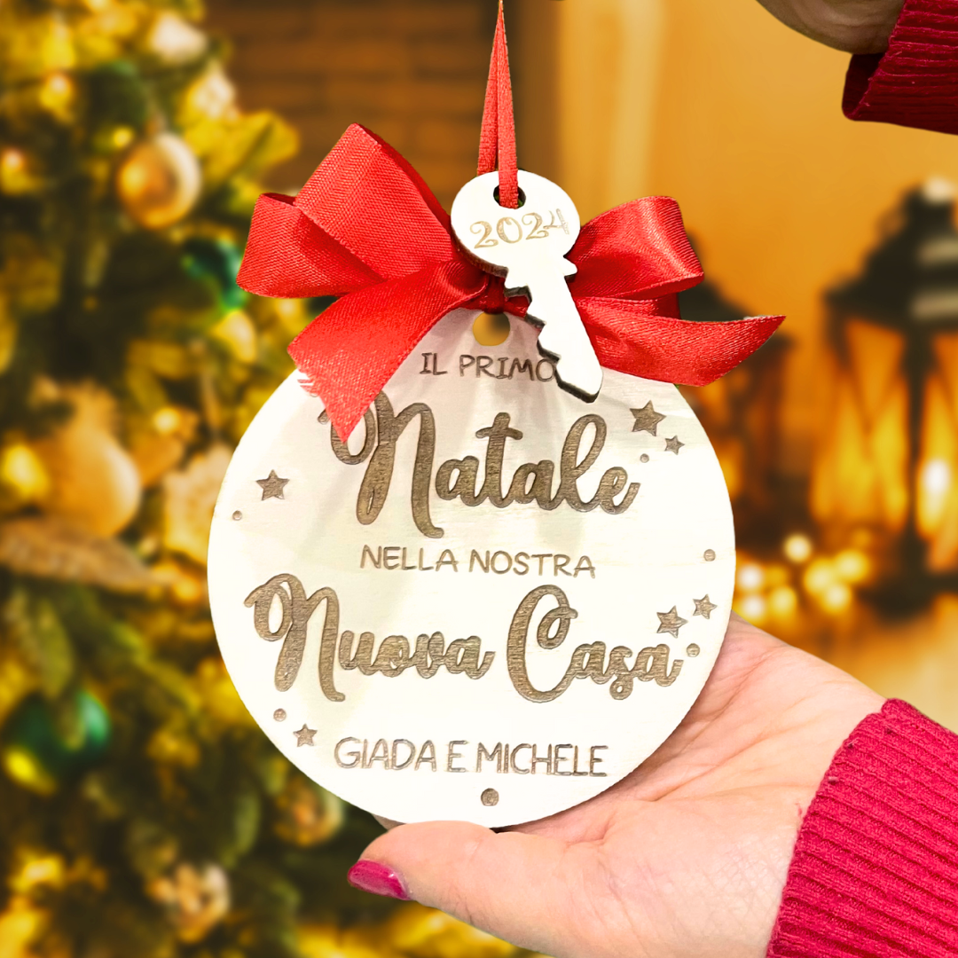 Nuova Casa - Pallina di Natale con pendente