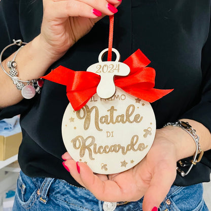 Primo Natale - Pallina di Natale con pendente