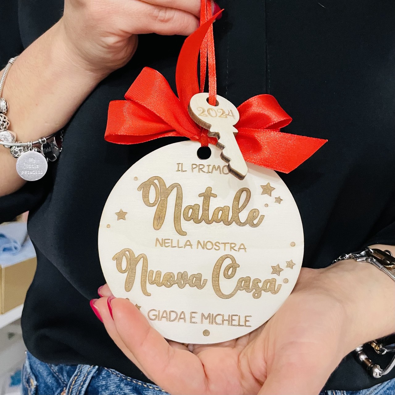 Nuova Casa - Pallina di Natale con pendente