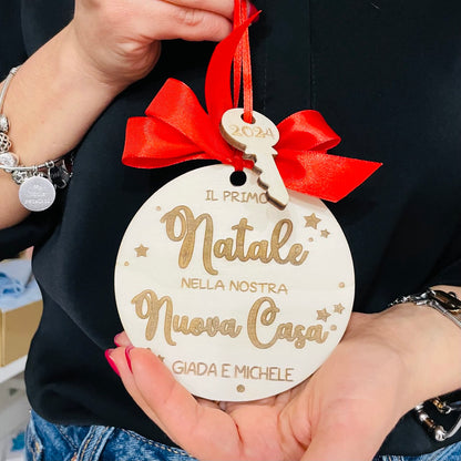 Nuova Casa - Pallina di Natale con pendente