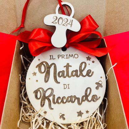 Primo Natale - Pallina di Natale con pendente