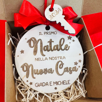 Nuova Casa - Pallina di Natale con pendente