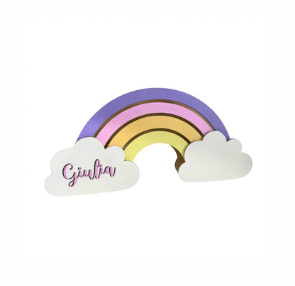 ARCOBALENO PICCOLO Lampada in legno