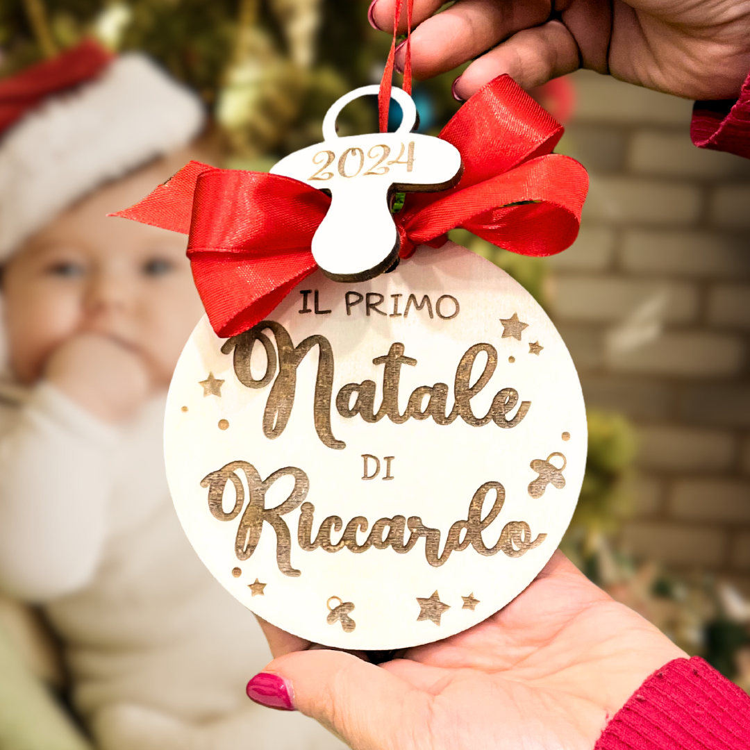 Primo Natale - Pallina di Natale con pendente