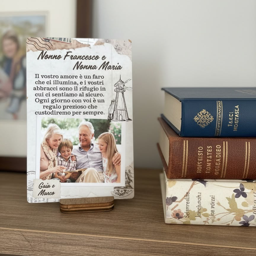 quadretto legno nonno
